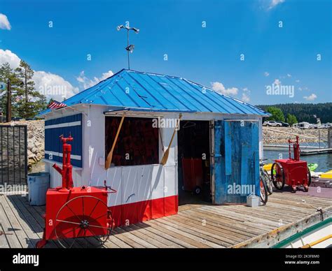 Los Angeles, JUL 21 2014 - Sunny view of the Big Bear Marina Stock ...