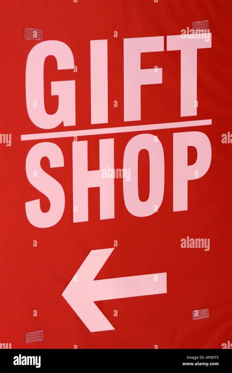 Gift shop sign Stock Photo - Alamy