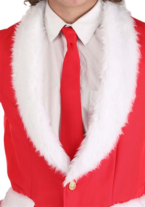 Men's Red Holiday Santa Suit Costume