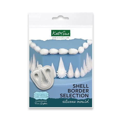 Buy Katy Sue Shell Border Selection Silicone Mould for Lambeth Style ...
