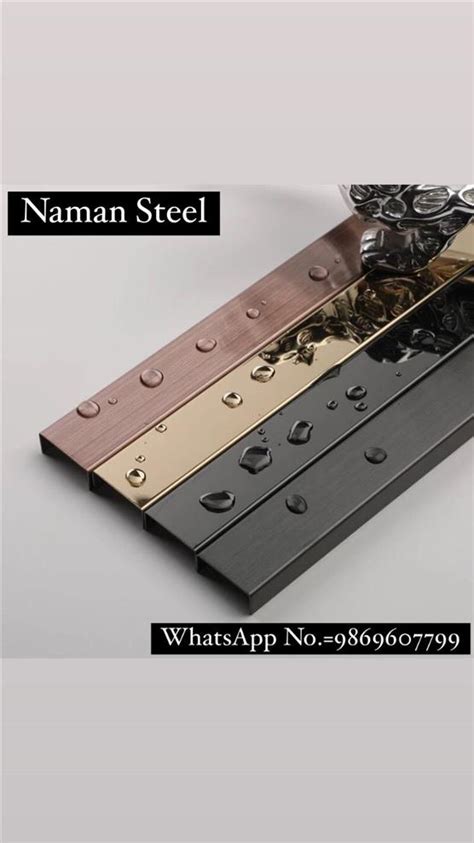 Naman Designs PVD Stainless Steel U Profile- Buy Naman Designs PVD ...