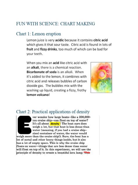 Image result for Science Project Charts Papper Set PDF