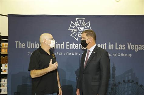 Secretary of Labor Marty Walsh Visits IATSE Local 720 in Las Vegas - IATSE