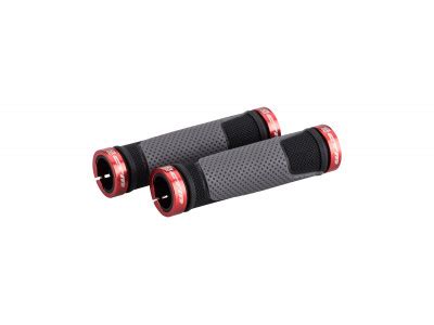 CTM Berm grips, gray/black/red - MTBIKER.shop