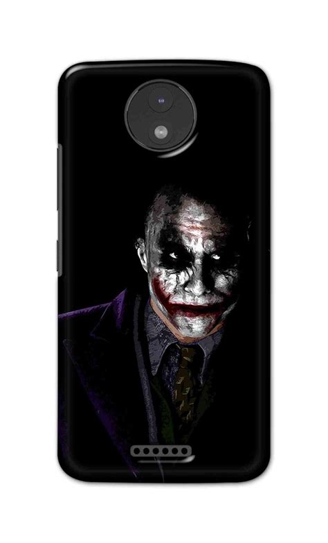 eStuffz for Motorola Moto C Plus Joker Face Design Pattern Hard Printed ...