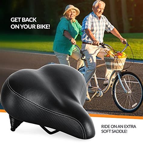 Buy Bikeroo Extra Padded Bike Seat - Firm Comfortable Bike Seats for ...