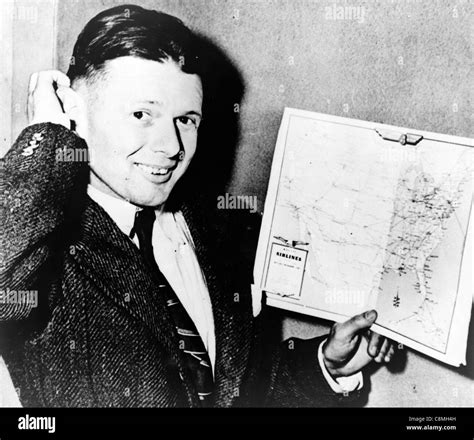 Douglas "Wrong Way" Corrigan, Douglas Corrigan, American aviator Stock ...