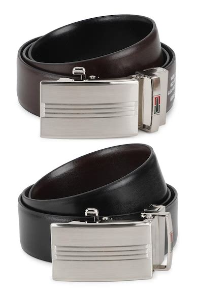 Buy Men Black Solid Polyurethane Belt Online - 450323 | Peter England