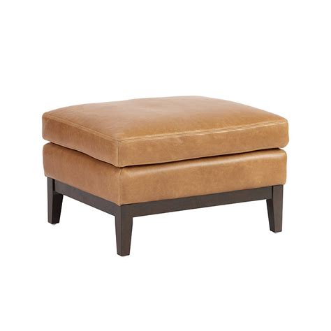Hartwell Leather Ottoman