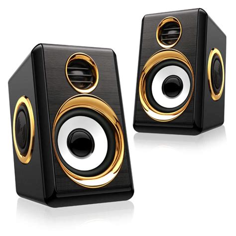 Boomer VIVI Computer Speakers, USB Powerd Wired Speaker 5Wx2, Stereo 2. ...