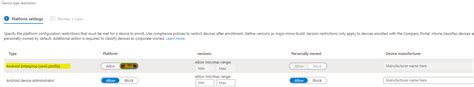 Image result for Action Not Allowed Android Intune