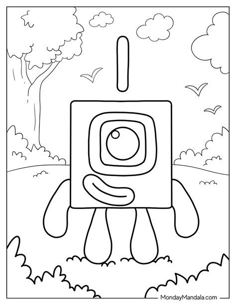 Number Block Coloring Pages For Kids Coloring Pages