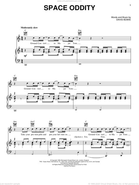 David Bowie Space Oddity Lyrics