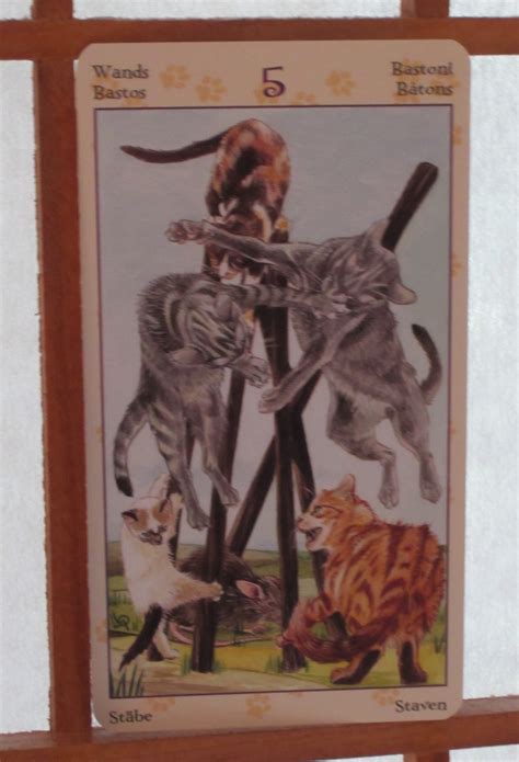 Five of Wands ~ Tarot Card for Monday! - Daily Tarot Girl