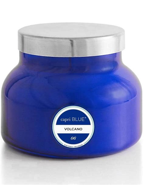 capri BLUE Volcano Candle Blue Signature Jar 19 Oz - Digs N Gifts