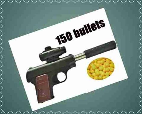 Shivsoft Mouser PUBG Gun With SUPPRESSOR nakli toy Guns & Darts (Black ...