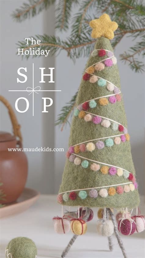Felted Holiday Decor | Felt christmas decorations, Felt christmas tree ...