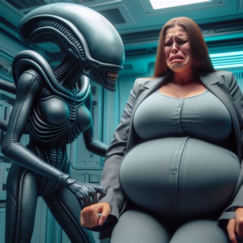 Female Xenomorph And Her Swollen Victim by PhumfPhumfer on DeviantArt