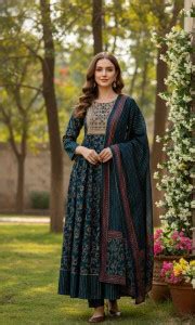 Rhythm Enterprises Women Kurta Pant Dupatta Set - Buy Rhythm ...