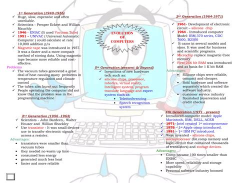 EVOLUTION OF COMPUTER pdf | PDF