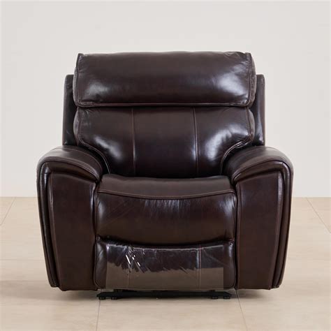 Buy (Refurbished) Helsinki Half Leather 1-Seater Electric Recliner ...