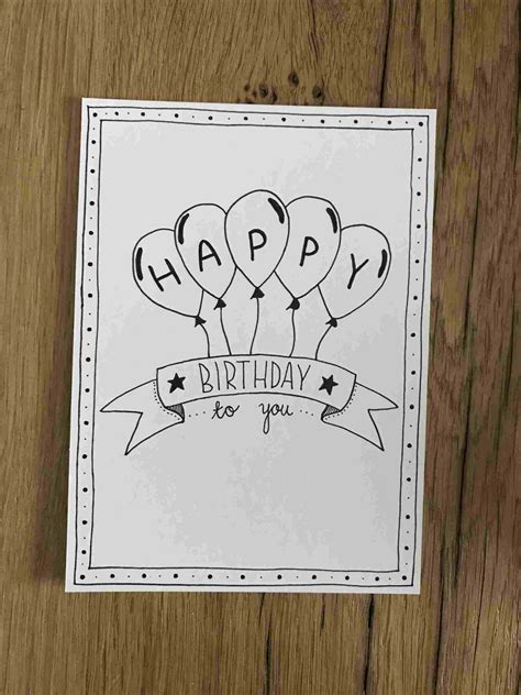 birthday card ideas drawing