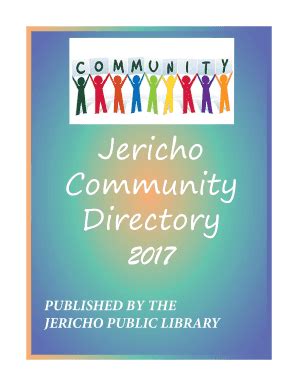 Fillable Online JERICHO PUBLIC LIBRARY Fax Email Print - pdfFiller