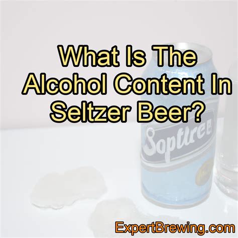 What Is The Alcohol Content In Seltzer Beer? – ExpertBrewing.com