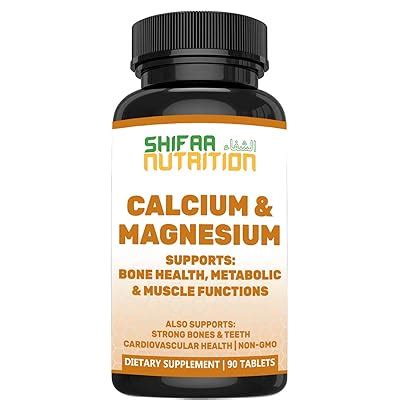 Buy Bone Strength Calcium Magnesium Supplement by SHIFAA NUTRITION ...