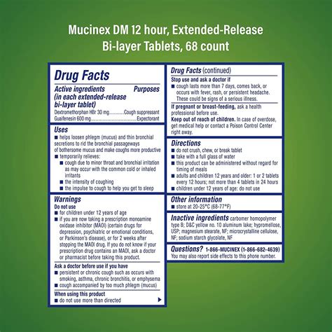 Mucinex Dm Dosage For Adults