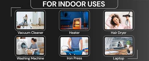 Buy FEDUS Long 18AWG Heavy Duty Male to Female 3 Pin Power Extension ...