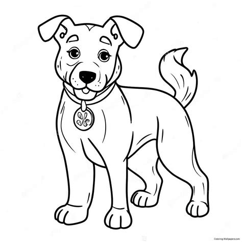 Adorable Winn-Dixie Dog Coloring Page (16471-12971)