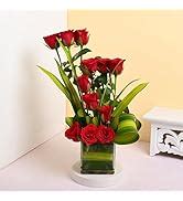 FlowerAura Fresh Live Teddy Flower Bouquet of 500 Red Roses Flowers For ...