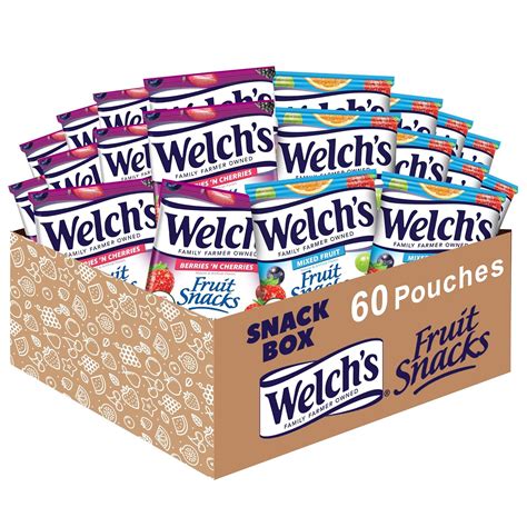 Amazon.com: Welch's Fruit Snacks, Mixed Fruit & Berries 'N Cherries Variety Pack, Great for ...