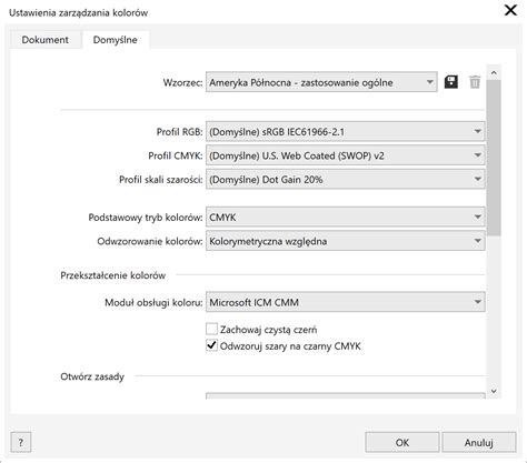 CorelDRAW Tematy Pomocy | Rozpoczynanie pracy z zarządzaniem kolorami