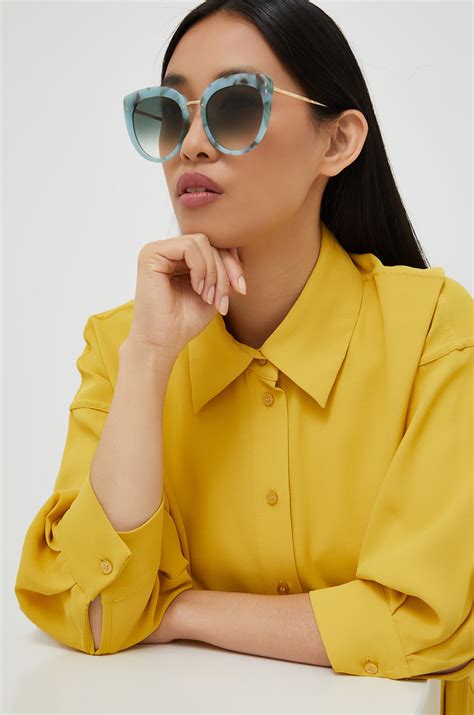 Isabel Marant okulary przeciwsłoneczne damskie kolor zielony | Answear.com