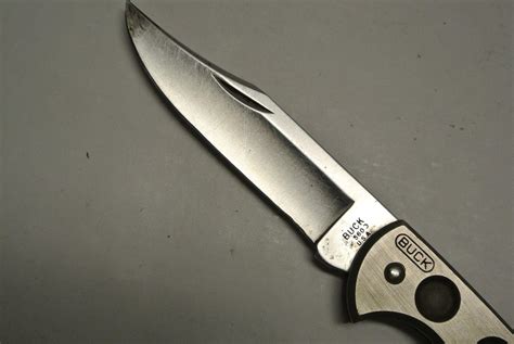 Rare Buck 560 Titanium Folding Pocket Knife in Sheath, Made in USA ...