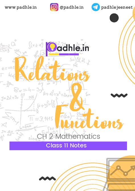 Relations and Functions Class 11 Maths Notes - Relations CH 2 ...