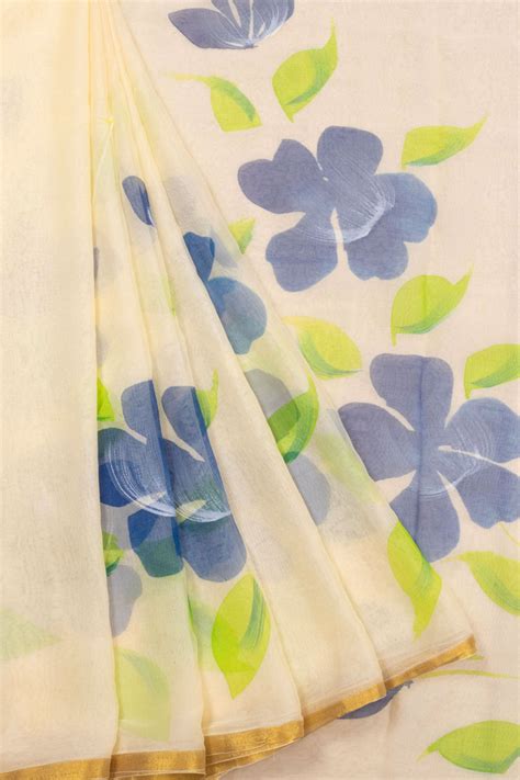 Hand Painted Chiffon Sarees – Avishya.com