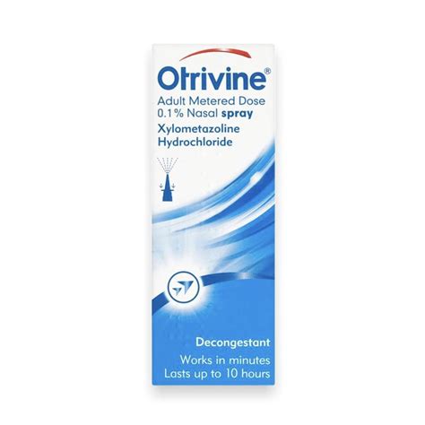Otrivine Adult Decongestant Nasal Spray 10ml - Otrivine | Rightdose