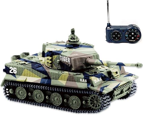 Buy BlueFit German Tiger I Panzer Tank with Remote Control, Battery ...