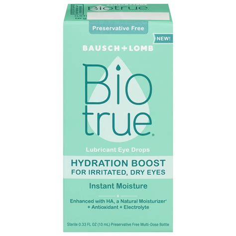 Bausch & Lomb Bio True Hydration Boost Drops - Shop Eye drops ...
