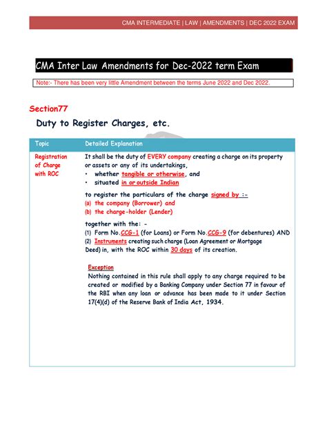 Inter law amendment - CMA INTERMEDIATE | LAW | AMENDMENTS | DEC 2022 ...