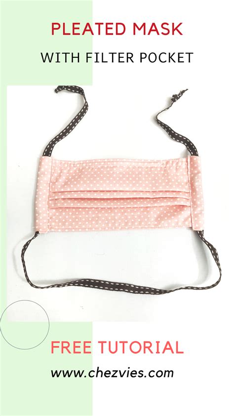 Image result for Pleated Mask with Insert Pattern