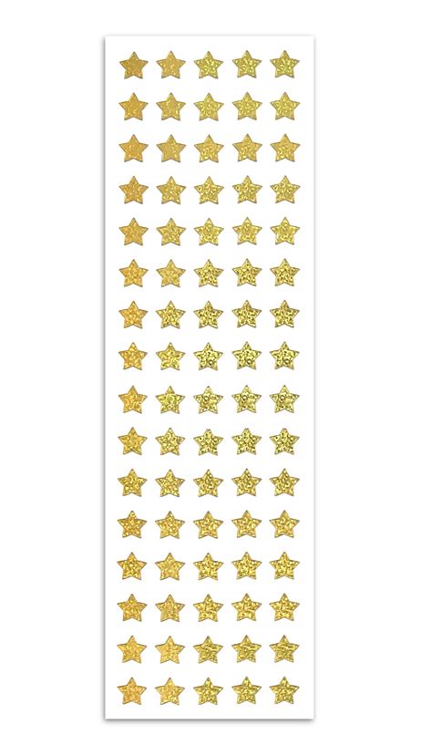 Gold Star Sticker Sheet Star Stickers Metallic Gold – Nail