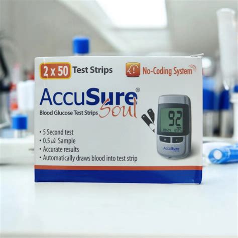 AccuSure Soul Blood Glucose Test Strips (2x50 Pack) – MedineedsIndia