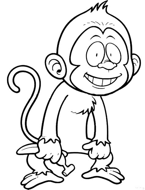Reveal Guffaw-enticing Monkey Coloring Sheet Fired up for Uncomplicate ...