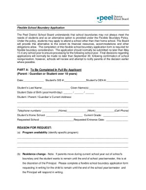 2019-2026 Form Canada Peel District School Board Flexible School ...