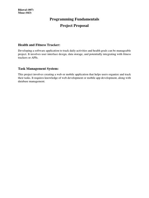 Image result for Basic Project Proposal and Programming