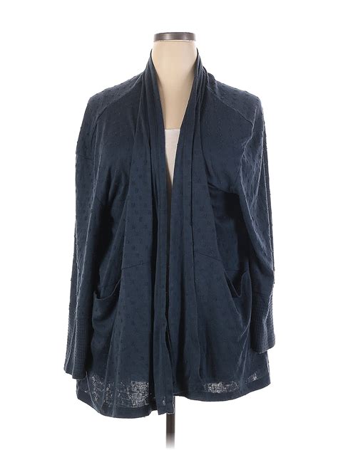Maurices Color Block Navy Blue Cardigan Size 28 (4) (Plus) - 45% off ...